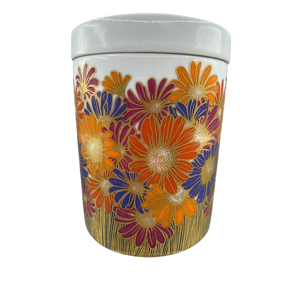 Rosenthal Studio Line Golden Daisy Porcelain Lidded Box by Rosalinda Nairac 5"